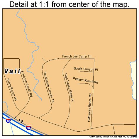 Vail Arizona Street Map 0478540