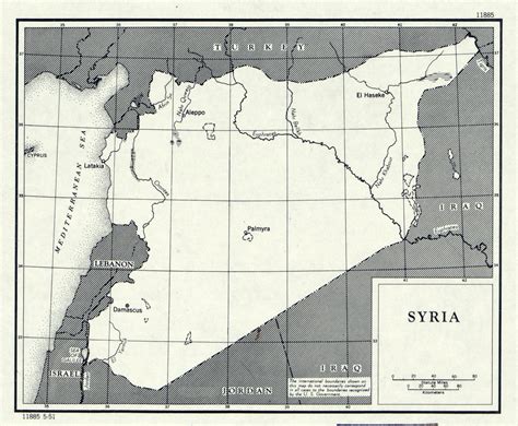 Large detailed political map of Syria - 1951 | Syria | Asia | Mapsland ...