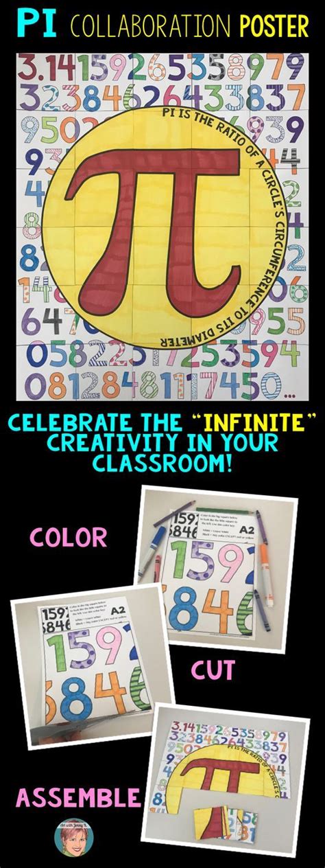 Pi Day Activity | Pi Day Coloring | Classroom Collaboration Poster ...