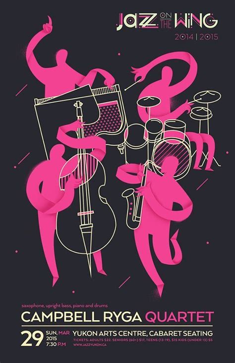 Campbell Ryga Quartet | Music poster design, Jazz poster, Graphic design posters