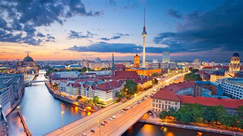 Download River Bridge Cityscape Man Made Berlin Image