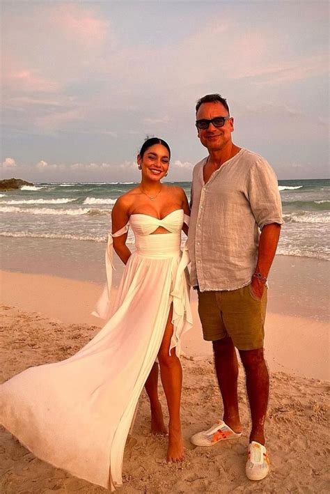 Vanessa Hudgens is glowing in first look at custom bridal gown for ...