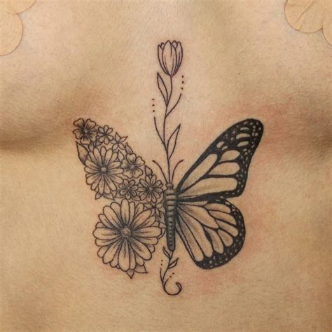 11+ Butterfly Sternum Tattoo Designs That Will Blow Your Mind!