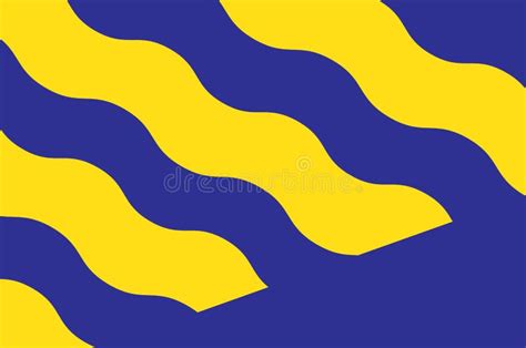 Flagge Der Grafschaft Norrbotten in Der Schwedischen Provinz Lappland Vektor Abbildung ...