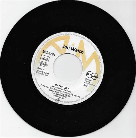 Joe Walsh - In The City (1979, Vinyl) | Discogs