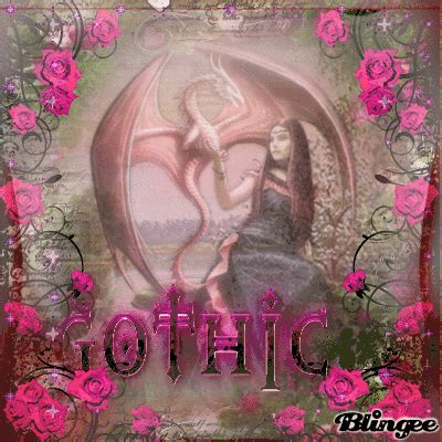 Pink Gothic Girl & Dragon Picture #136355549 | Blingee.com