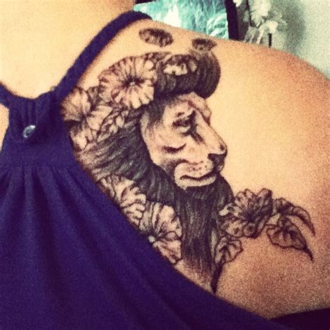 My lion tattoo. For courage and strength. Beautiful. I would like the ...