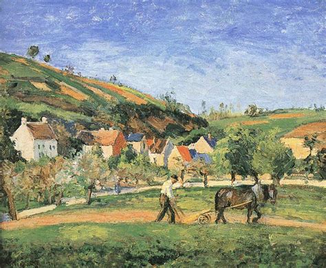 Camille Pissarro Le laboureur au valhermeil auvers sur oise Camille Pissarro Paintings, Art ...