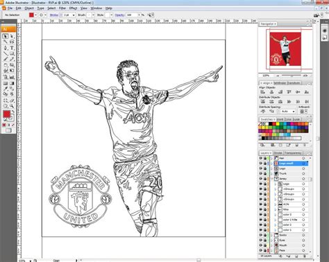 Illustrator - RVP - Outline by goseventieth on DeviantArt