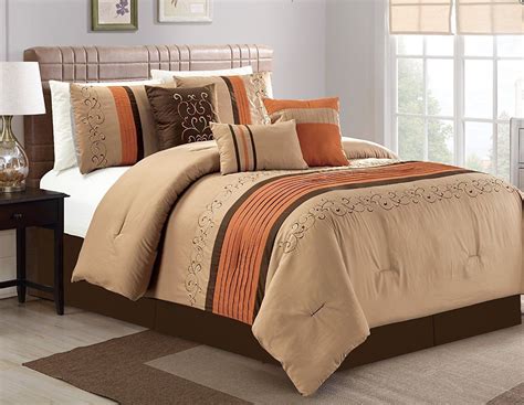 Brown And Blue Comforter Sets King / Each set includes polyfilled ...