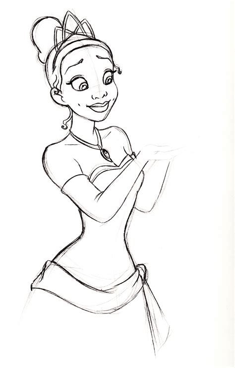 Walt Disney Sketches - Princess Tiana - Walt Disney Characters Photo ...