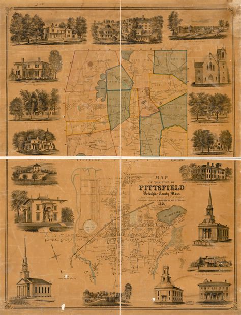 Map of the town of Pittsfield, Berkshire County, Mass. | Library of Congress