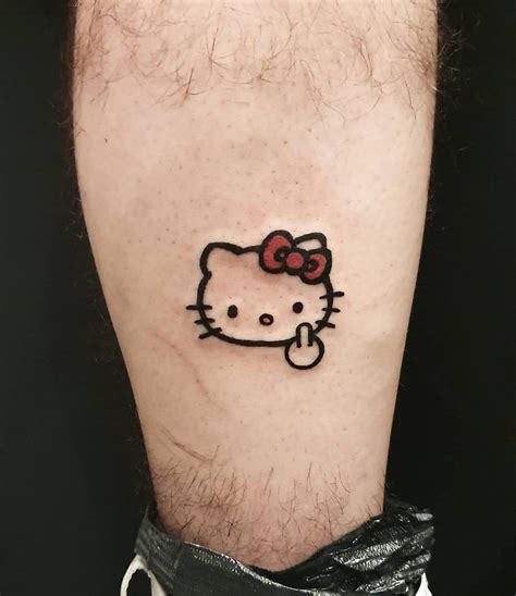 #hellokitty #hellokittytattoo hello kitty tattoo #badass #cutetattoo # ...