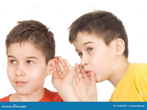 Whispering stock image. Image of round, listening, caucasian - 13409087