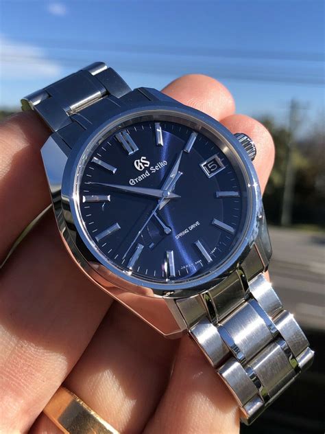 Seiko Grand Seiko SBGA375 Blue Dial - 2019 — WATCH VAULT