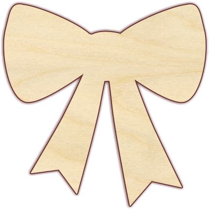 Bow wood craft cutout Cardboard Crafts, Felt Crafts, Paper Crafts, Bow Wood, Wood Craft Patterns ...