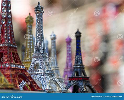 Eiffel tower souvenirs stock image. Image of tower, souvenirs - 98040729