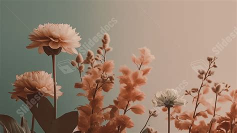 Best Pink Flower Decoration Illustration Powerpoint Background For Presentation - Slidesdocs.com