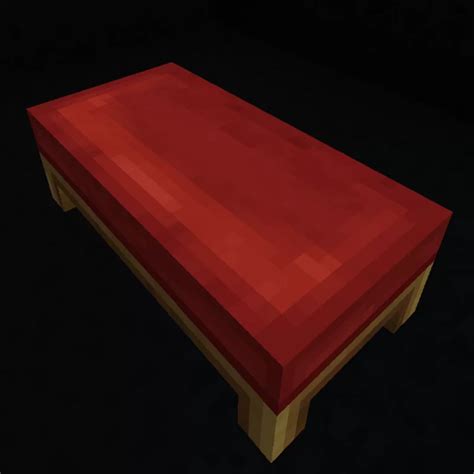 Pillowless Red Bed 1.20.2/1.20.1/1.20/1.19.2/1.19.1/1.19/1.18/1.17.1/Forge/Fabric packs minecraft