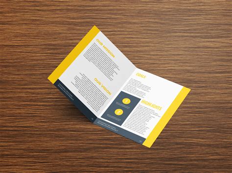 Bi Fold Brochure Illustrator Template