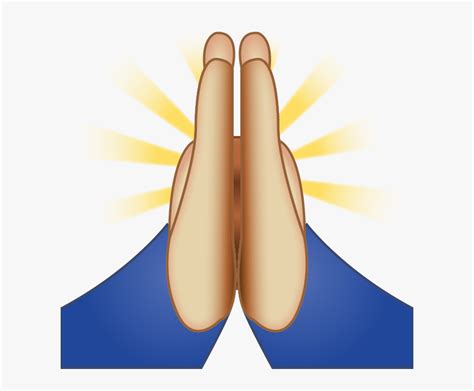 Pray Hands Emoji Png, Transparent Png - kindpng