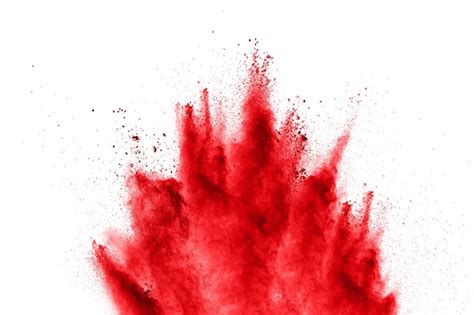 Premium Photo | Shot red holy powder exploding