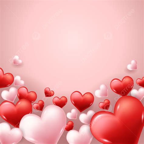 Realistic 3d Valentine Heart Background, 3d, Realistic, Valentine ...