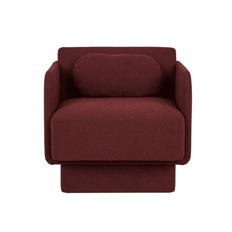 bonnie arm chair marsala – the design library