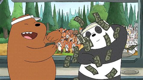 Money Shower | We Bare Bears | Know Your Meme