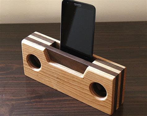 Wooden Cell Phone Amplifier passive Cherry & Walnut - Etsy