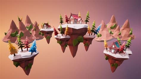 Floating Islands 3D Model $10 - .upk - Free3D