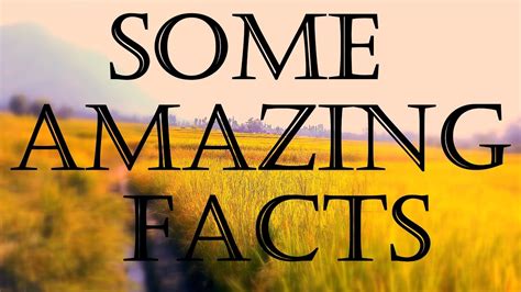 Some amazing facts - YouTube