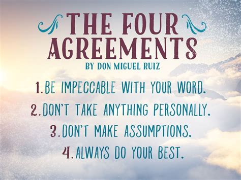 Need to keep working on these, especially #2! | Four agreements quotes, The four agreements ...