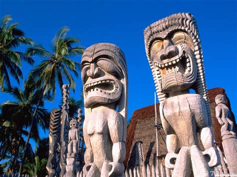 Statues, Hawaii | Hawaii travel, Big island, Tiki statues