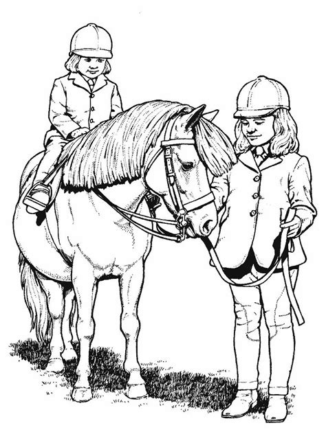 Horse coloring pages for kids | Coloring Pages For Kids