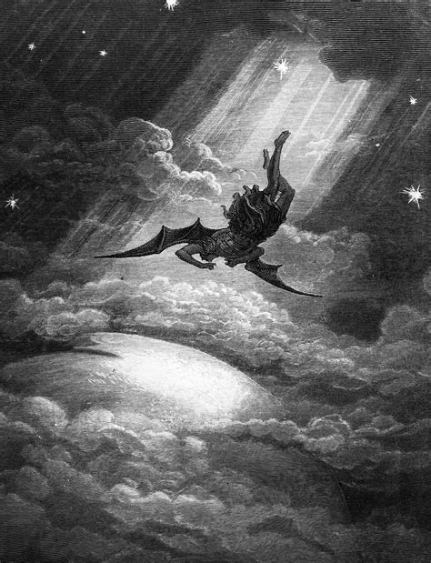 Gustav Doré, Satan, The Fallen Angel Dark Fantasy Art, Dark Art, Gustave Dore, Milton Paradise ...