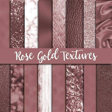 Rose Gold Textures Digital Paper | Rose gold texture, Rose gold ...