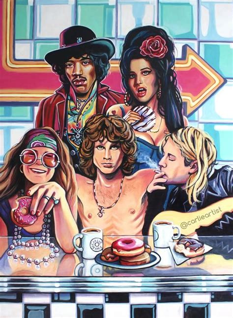 The 27 Club diner Jimi Hendrix, Janis Joplin, Amy Winehouse, Jim Morrison, Kurt Cobain Signed ...