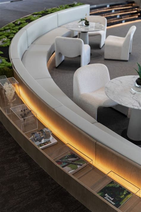 Modern Office Interior Design with Stylish Lobby Lounge