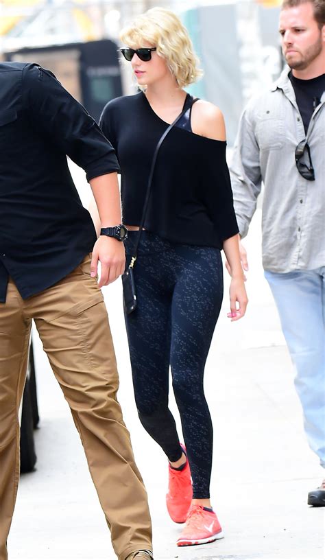 Taylor Swift Works Her Old-School Curls Leaving the Gym: Photos