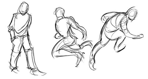 Gestural Figures | Gesture drawing, Drawings, Character design animation