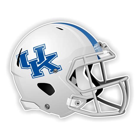 University of Kentucky Wildcats (White) Football Helmet Precision Cut ...