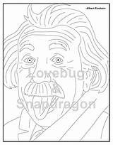 Famous Scientists Coloring Book// Instant Printable Digital  Etsy sketch template