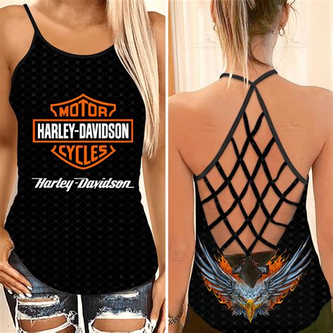 Harley Davidson Womens Clothing, Harley Davidson Tank Tops, Criss Cross ...