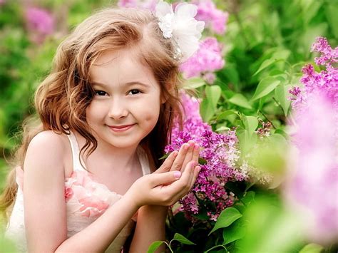Free download | HD wallpaper: children girl flirty smile-photo desktop wallpaper, smiling ...