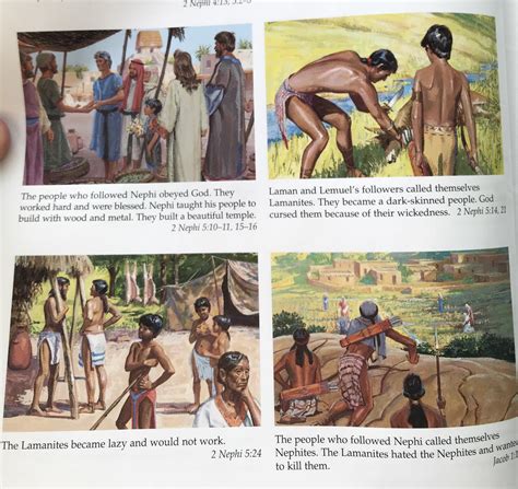 Portrayal of Lamanites and Nephites in TSCC children’s BoM, teaching children about skin color ...