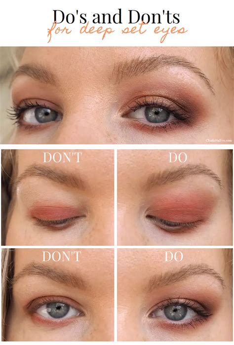 Do's and Don'ts for deep set eyes (and lightly hooded eyes) - Charlotta ...