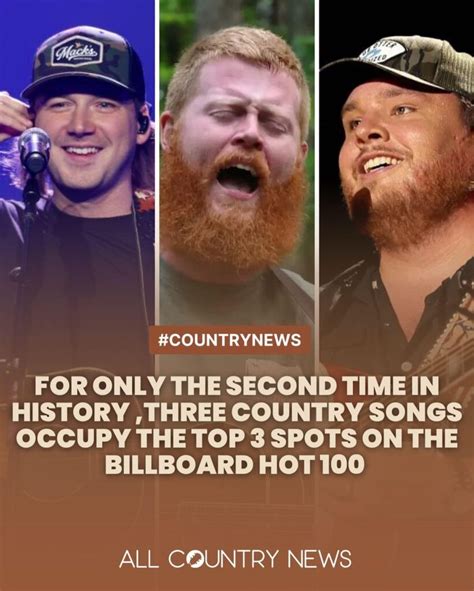 Historic Milestone: Country Songs Claim The Top Three Spots On The ...