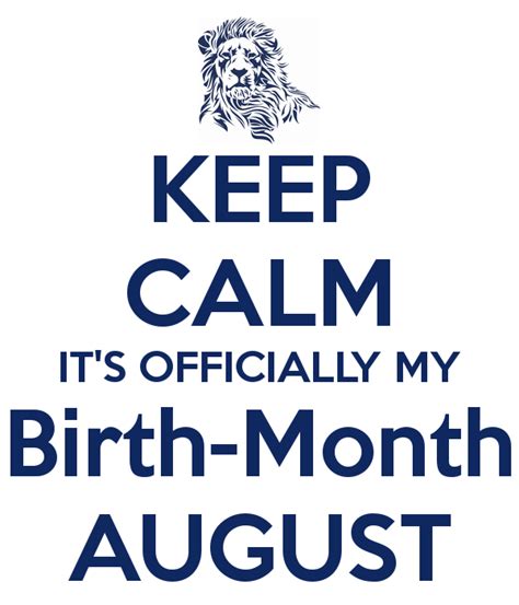 My August Birthday Month Quotes. QuotesGram