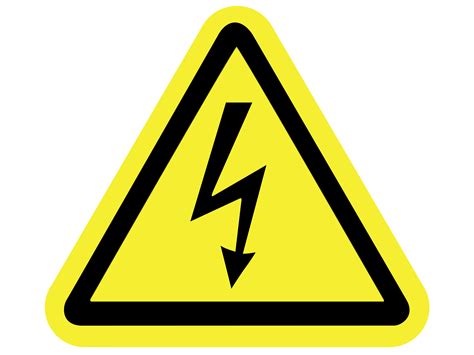 Electricity Warning Sign Transparent Background